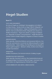 Hegel-Studien Band 13