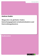 Megacities im globalen Süden. Entstehungsgründe in Industrieländern und Entwicklungsländern