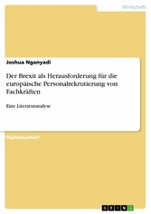 Der Brexit als Herausforderung für die europäische Personalrekrutierung von Fachkräften