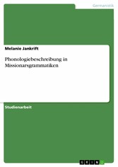 Phonologiebeschreibung in Missionarsgrammatiken