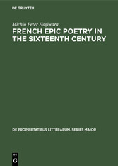 French epic poetry in the sixteenth century