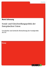 Sozial- und Gleichstellungspolitik der Europäischen Union