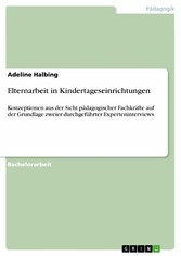 Elternarbeit in Kindertageseinrichtungen