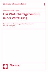 Das Wirtschaftsgeheimnis in der Verfassung