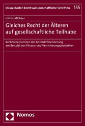 Gleiches Recht der Älteren auf gesellschaftliche Teilhabe