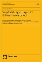 Verpflichtungszusagen im EU-Wettbewerbsrecht