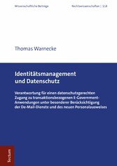 Identitätsmanagement und Datenschutz