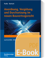 Anordnung, Vergütung und Durchsetzung im neuen Bauvertragsrecht (E-Book)