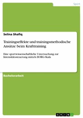 Trainingseffekte und trainingsmethodische Ansätze beim Krafttraining