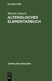 Altenglisches Elementarbuch