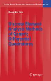 Discrete Element Analysis Methods of Generic Differential Quadratures