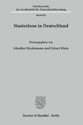 Staatsräson in Deutschland.