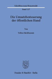 Die Umsatzbesteuerung der öffentlichen Hand.