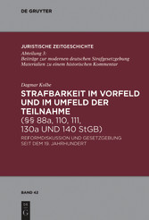 Strafbarkeit im Vorfeld und im Umfeld der Teilnahme (§§ 88a, 110, 111, 130a und 140 StGB)