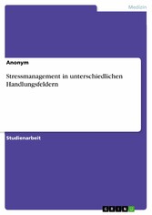 Stressmanagement in unterschiedlichen Handlungsfeldern