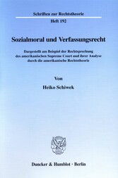 Sozialmoral und Verfassungsrecht.