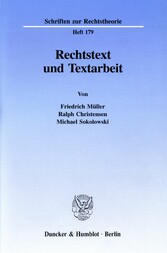 Rechtstext und Textarbeit.