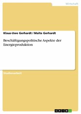 Beschäftigungspolitische Aspekte der Energieproduktion