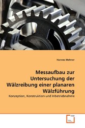 Messaufbau zur Untersuchung der Wälzreibung einer planaren Wälzführung