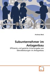 Subunternehmer im Anlagenbau