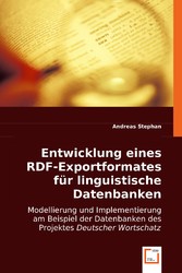 Entwicklung eines RDF-Exportformates für linguistische Datenbanken