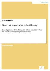 Werteorientierte Mitarbeiterführung