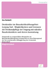 Denkmäler im Braunkohleabbaugebiet Leipzig Süd - Möglichkeiten und Grenzen der Denkmalpflege im Umgang mit sakralen Baudenkmälern und deren Ausstattung