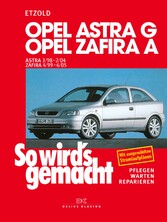 Opel Astra G 3/98 bis 2/04, Opel Zafira A 4/99 bis 6/05