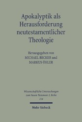 Apokalyptik als Herausforderung neutestamentlicher Theologie