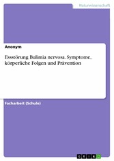 Essstörung Bulimia nervosa. Symptome, körperliche Folgen und Prävention