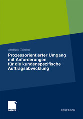 Prozessorientierter Umgang mit Anforderungen für die kundenspezifische Auftragsabwicklung