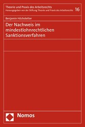 Der Nachweis im mindestlohnrechtlichen Sanktionsverfahren