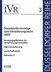 Düsseldorfer Vorträge zum Versicherungsrecht 2009