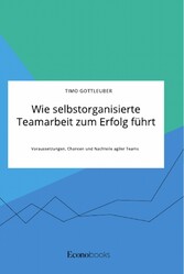 Wie selbstorganisierte Teamarbeit zum Erfolg führt. Voraussetzungen, Chancen und Nachteile agiler Teams