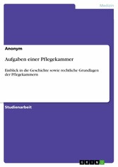 Aufgaben einer Pflegekammer