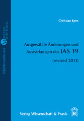 Ausgewählte Änderungen und Auswirkungen des IAS 19.