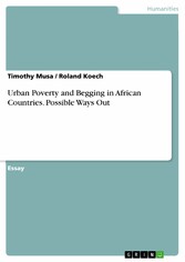 Urban Poverty and Begging in African Countries. Possible Ways Out