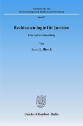 Rechtssoziologie für Juristen.