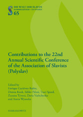 Contributions to the 22nd Annual Scientific Conference of the Association of Slavists (Polyslav)