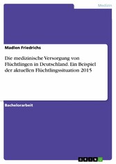 Die medizinische Versorgung von Flüchtlingen in Deutschland. Ein Beispiel der aktuellen Flüchtlingssituation 2015