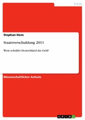 Staatsverschuldung 2011