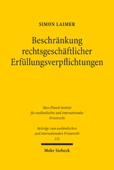 Beschränkung rechtsgeschäftlicher Erfüllungsverpflichtungen