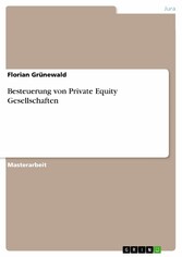 Besteuerung von Private Equity Gesellschaften