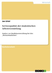 Servicequalität der studentischen Arbeitsvermittlung