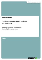 Der Kommunitarismus und der Relativismus