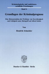 Grundlagen der Kriminalprognose.