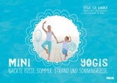 Mini-Yogis. Nackte Füsse, Sommer, Strand und Sonnengrüsse