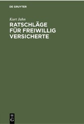 Ratschläge für freiwillig Versicherte