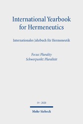 International Yearbook for Hermeneutics/Internationales Jahrbuch für Hermeneutik