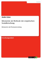 Kliometrie als Methode der empirischen Sozialforschung